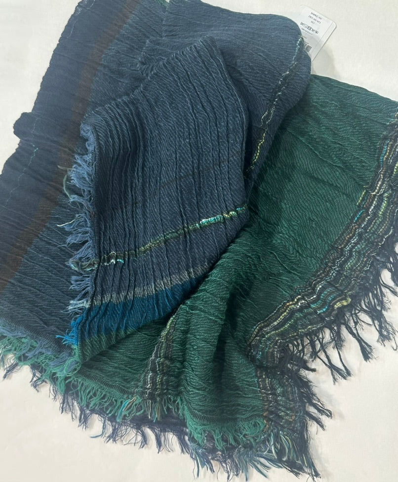 Roots Middle Gauze Cotton Scarves 21'' x 70'' from Japan