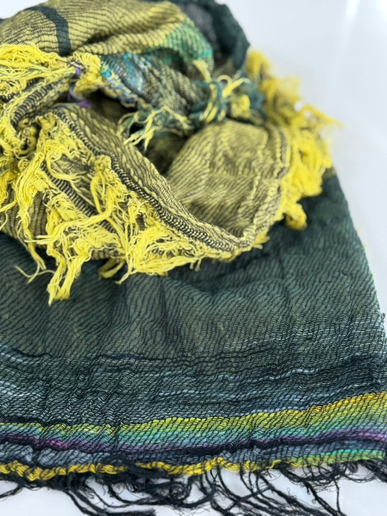 Roots Middle Gauze Cotton Scarves 21'' x 70'' from Japan