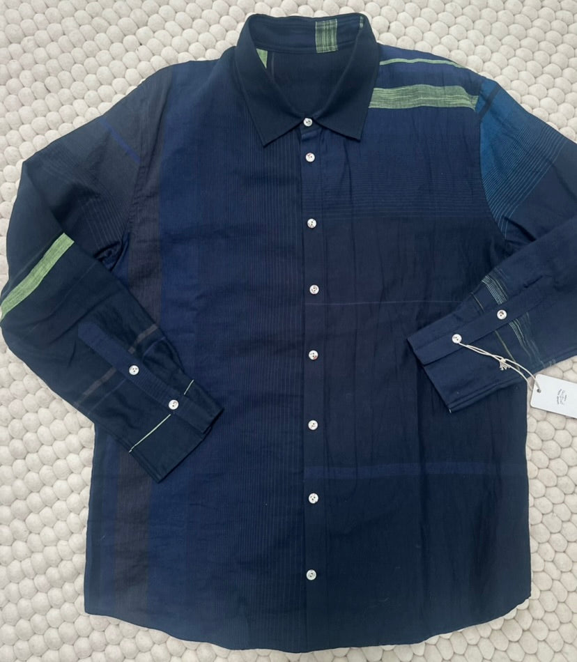 Button Down Shirt -Long Sleeve in Organic Cotton by Tamaki-Niime