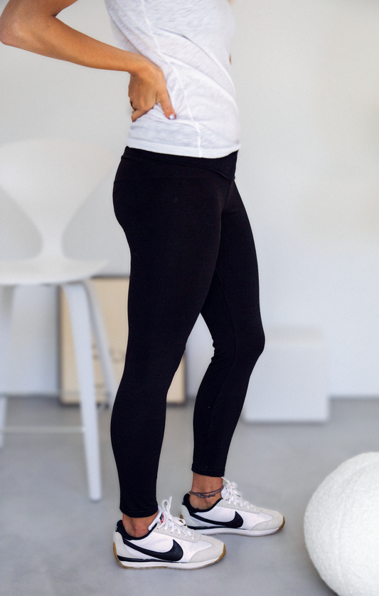 CECILIA SÖRENSEN - 104 Yoga Leggings organic cotton jersey: Black / L