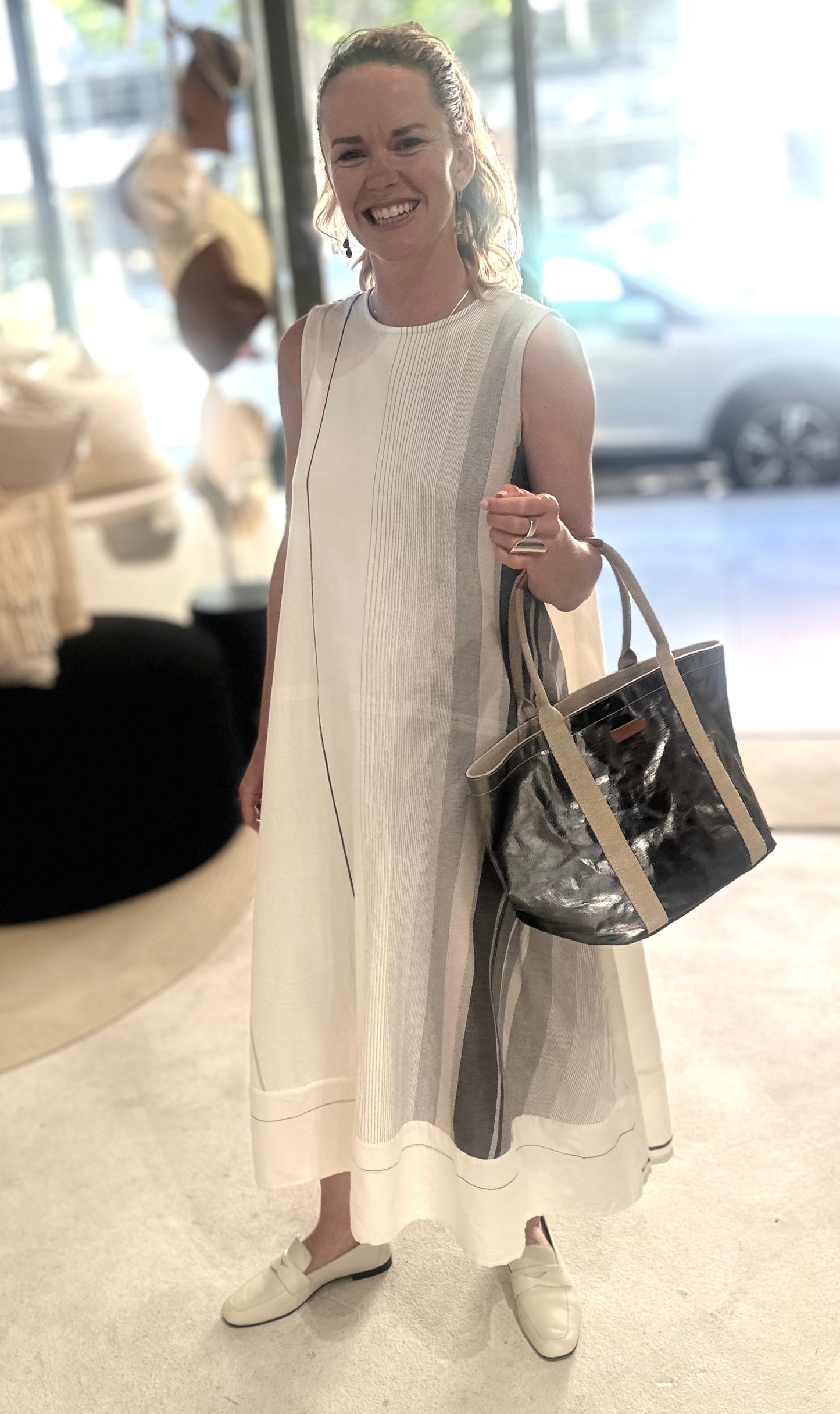 A Line Cotton Bliss Dress by Tamaki Niime