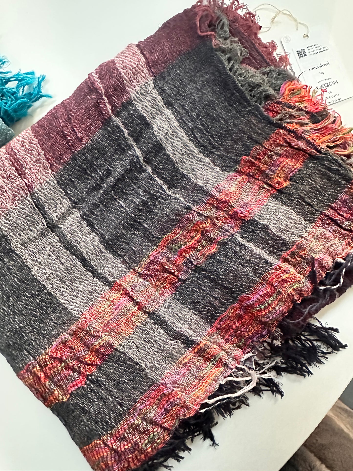 Roots Billowy shawls by Tamaki 90'' x 66''