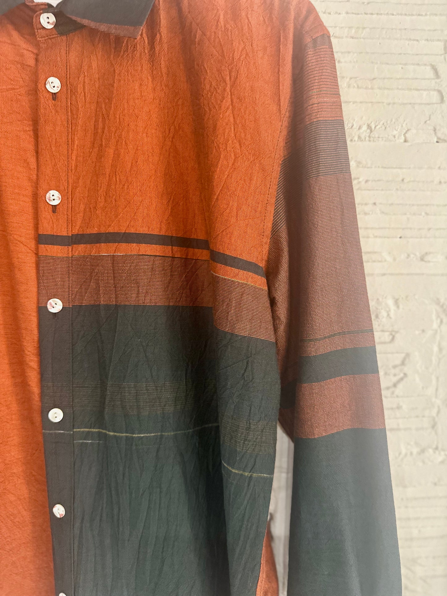 Button Down Shirt -Long Sleeve in Organic Cotton by Tamaki-Niime