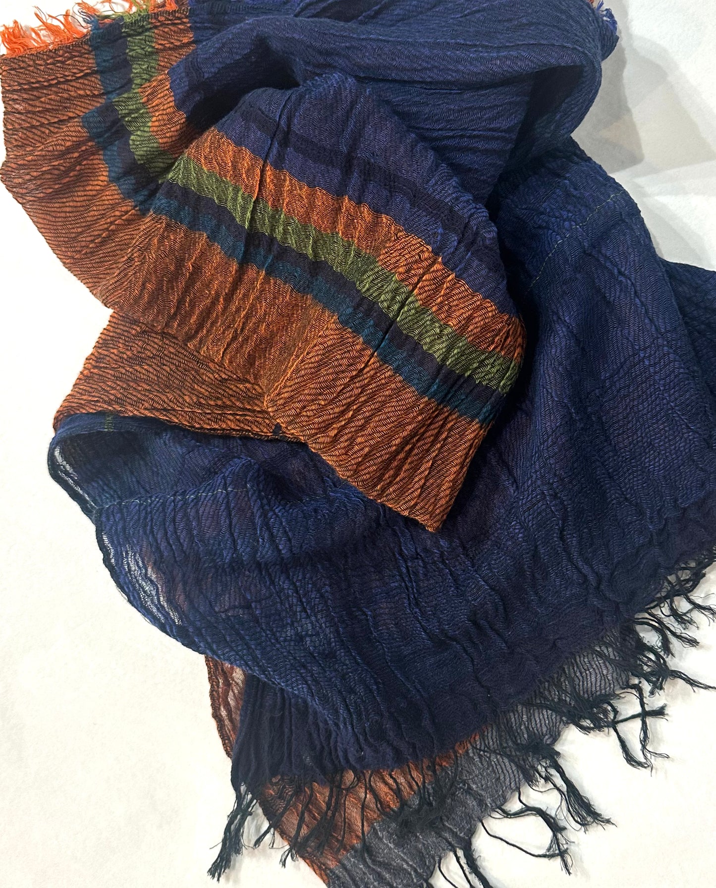 Roots Middle Gauze Cotton Scarves 21'' x 70'' from Japan