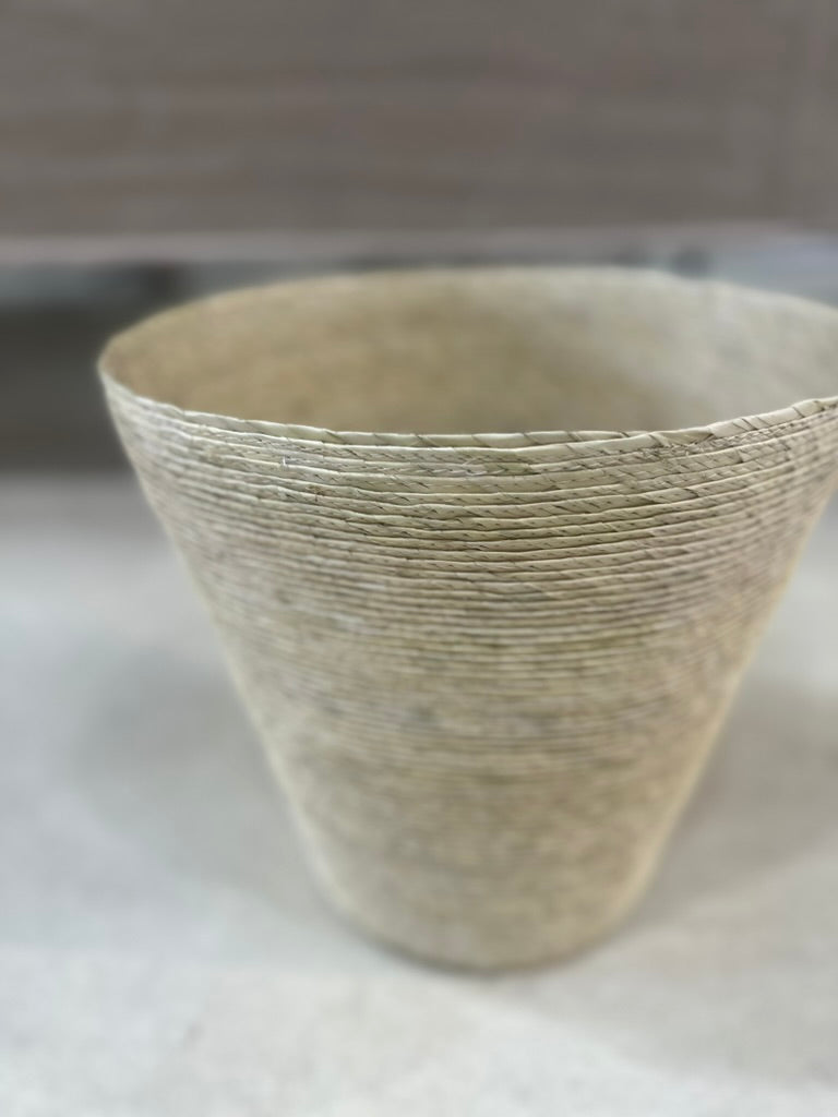 Conical Palm Basket from Nopal, Mexico