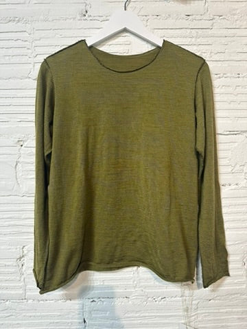 Washable Merino Tamaki Nuime Kuru long sleeve knit top