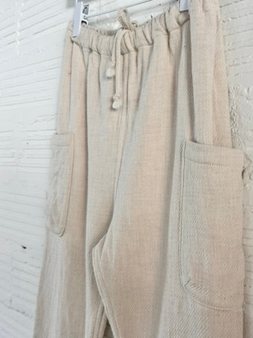 Tamaki-Niime Denimon Woven Organic Cotton Pant, Unisex