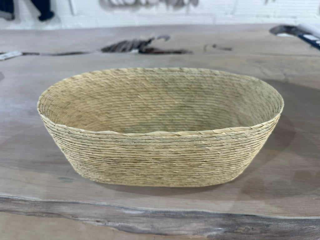 Palm Oval Basket from Nopal Mexico