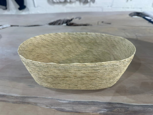 Palm Oval Basket from Nopal Mexico