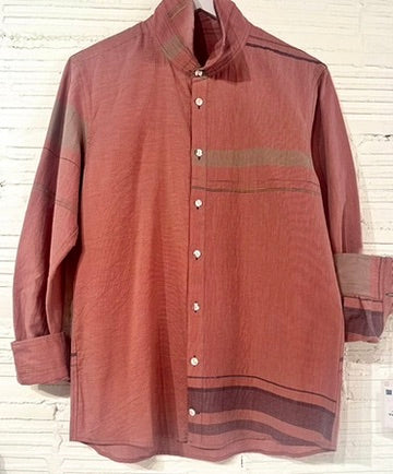 Button Down Shirt -Long Sleeve in Organic Cotton by Tamaki-Niime