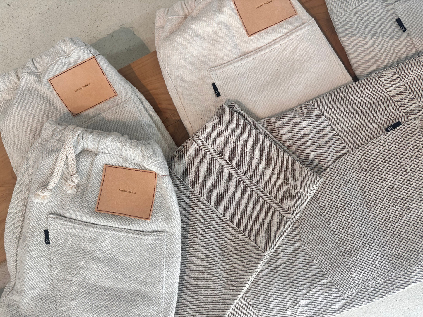 Tamaki-Niime Happy Pant-Organic Cotton Denim -Gender Fluid Wear from Japan