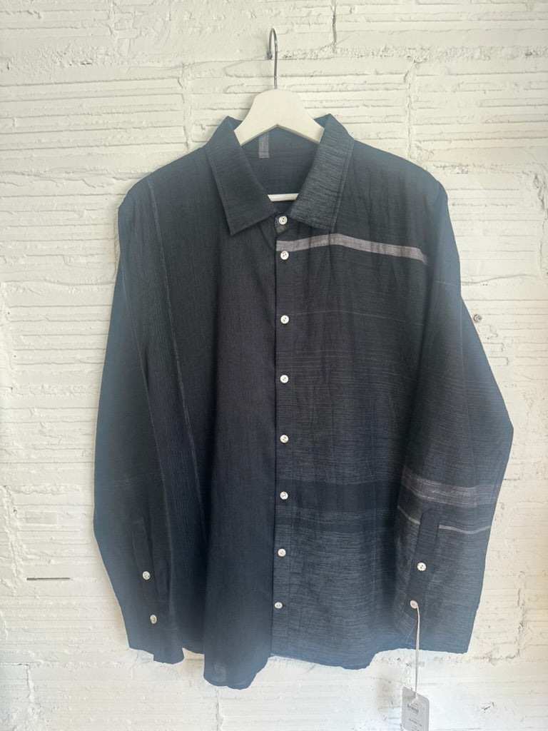 Button Down Shirt -Long Sleeve in Organic Cotton by Tamaki-Niime