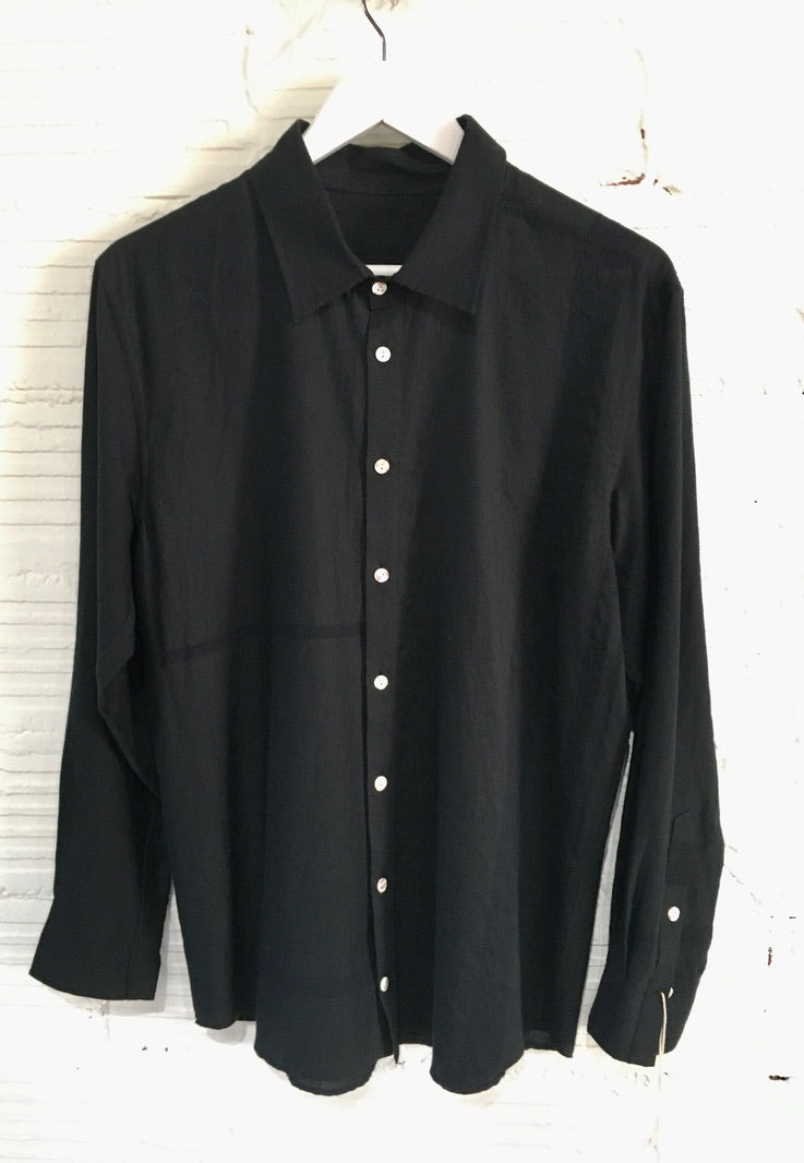Button Down Shirt -Long Sleeve in Organic Cotton by Tamaki-Niime