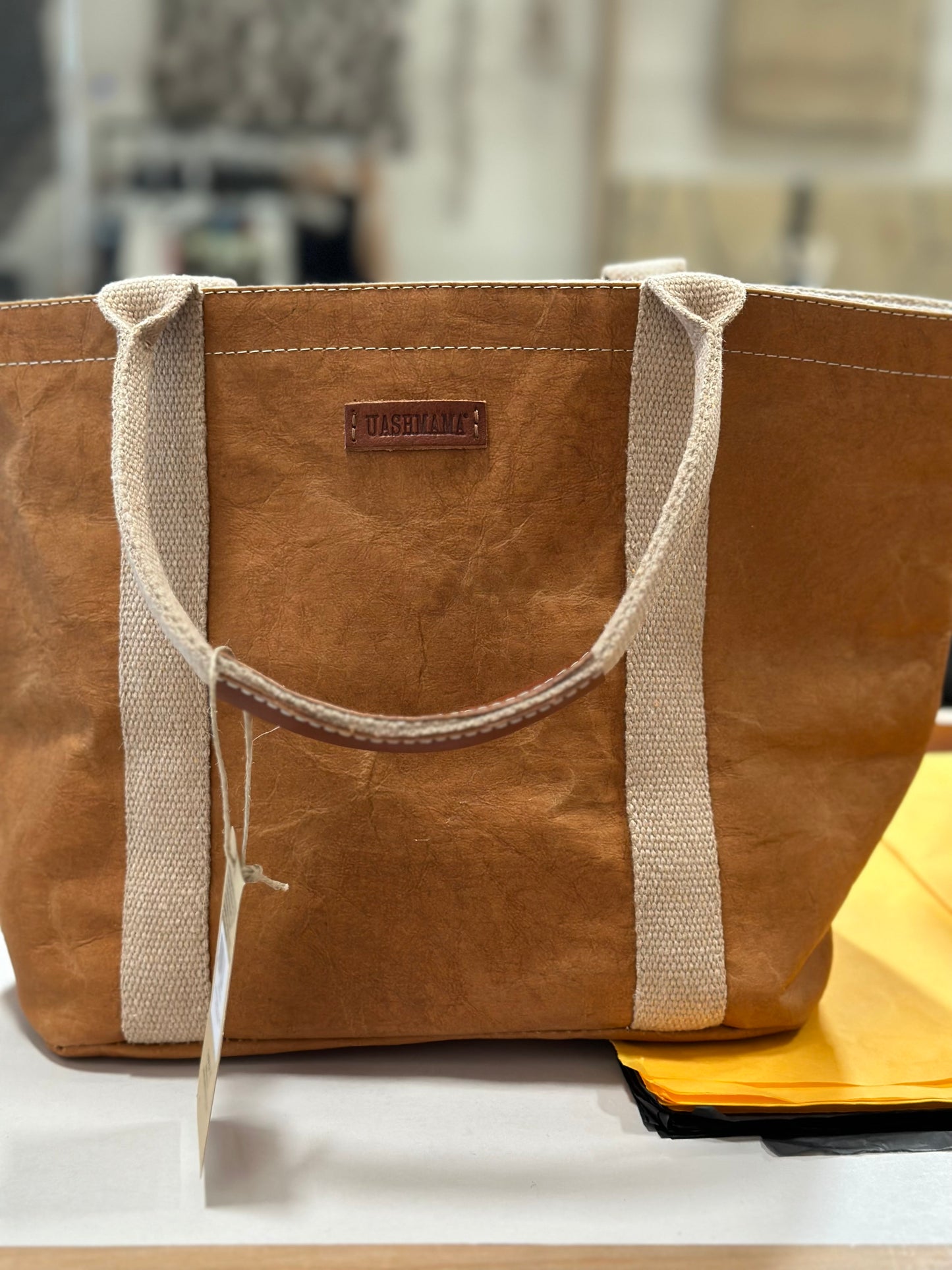 Uashmama Giulia Sturdy Paper Tote-NEW SIZE IN Extra Small!