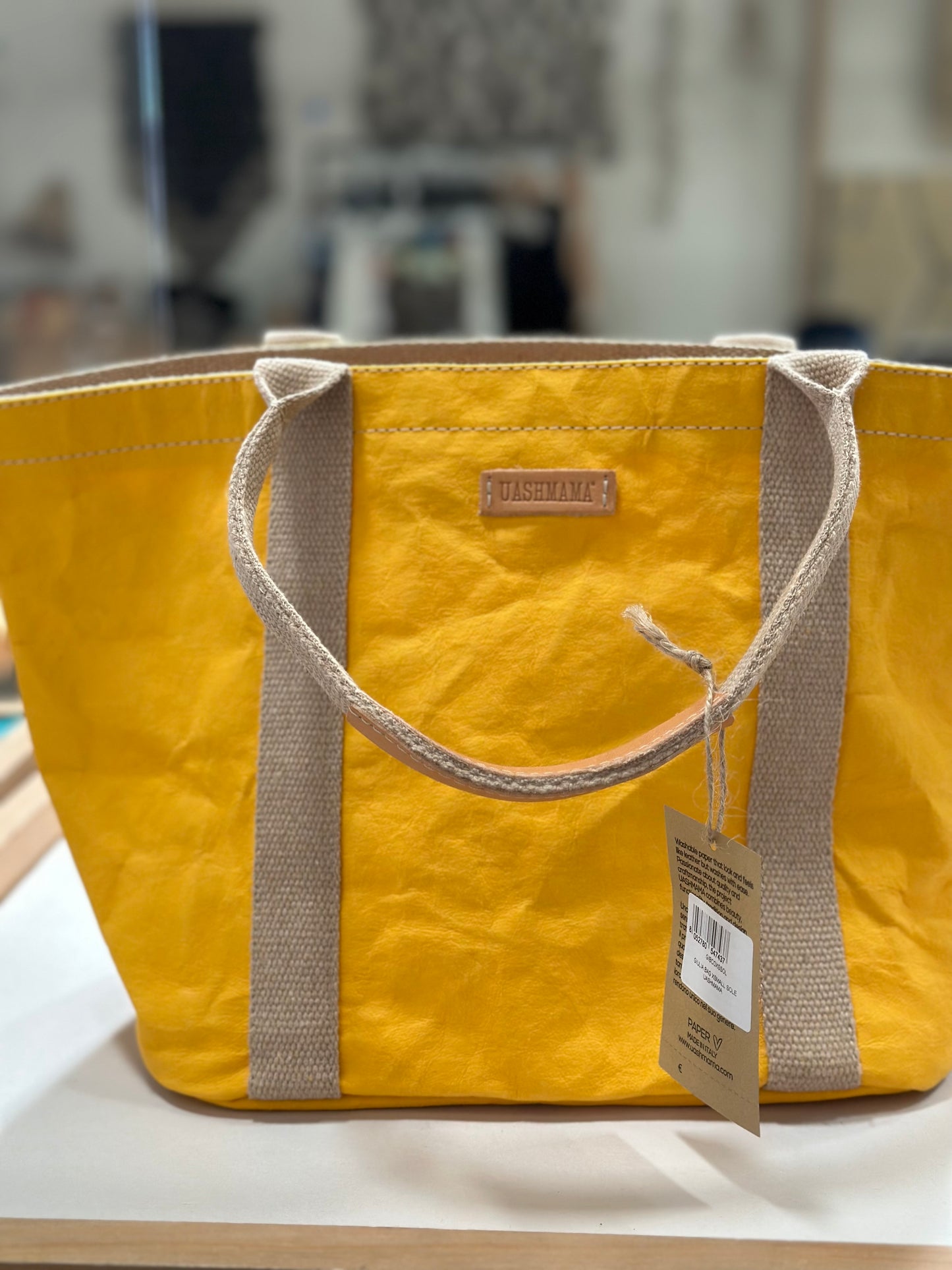 Uashmama Giulia Sturdy Paper Tote-NEW SIZE IN Extra Small!