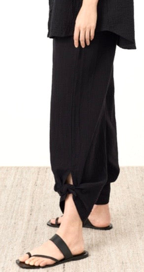 Breeze Double Gauze Split Hem Pant in Organic Cotton