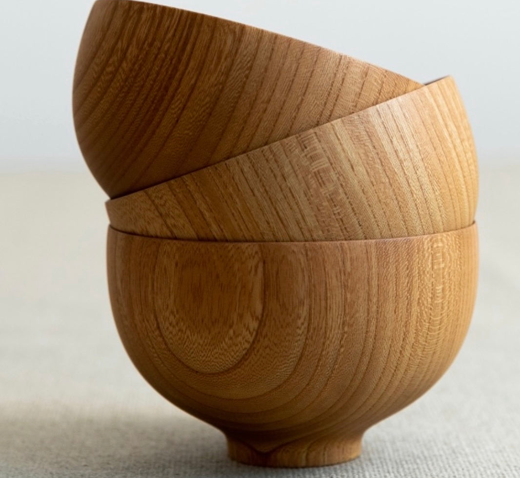Sensai Tsumugi Wooden Bowl