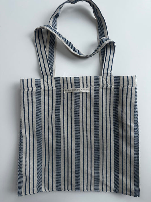 Stripe Cotton Tote by Tensira, France