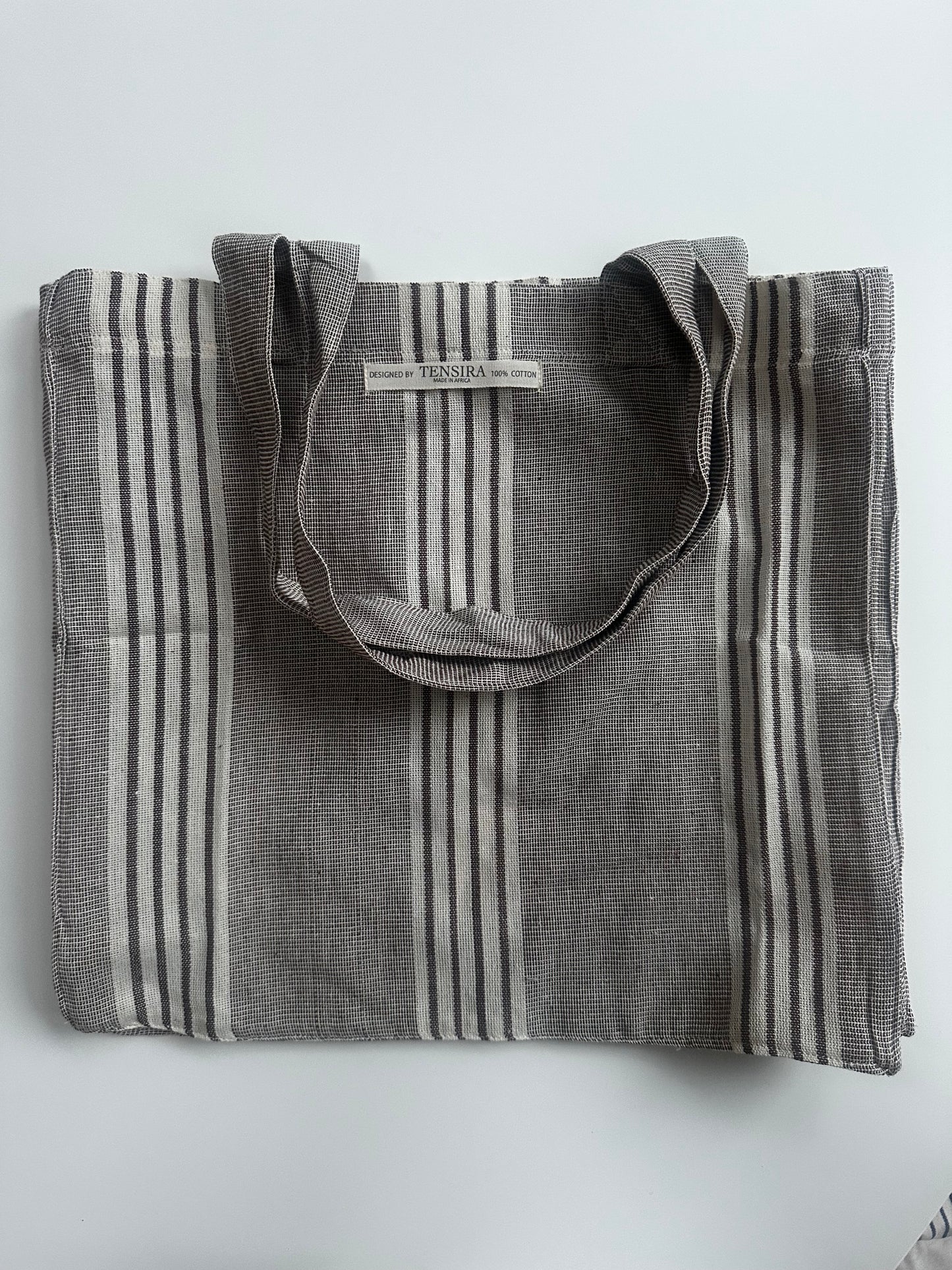Stripe Cotton Tote by Tensira, France