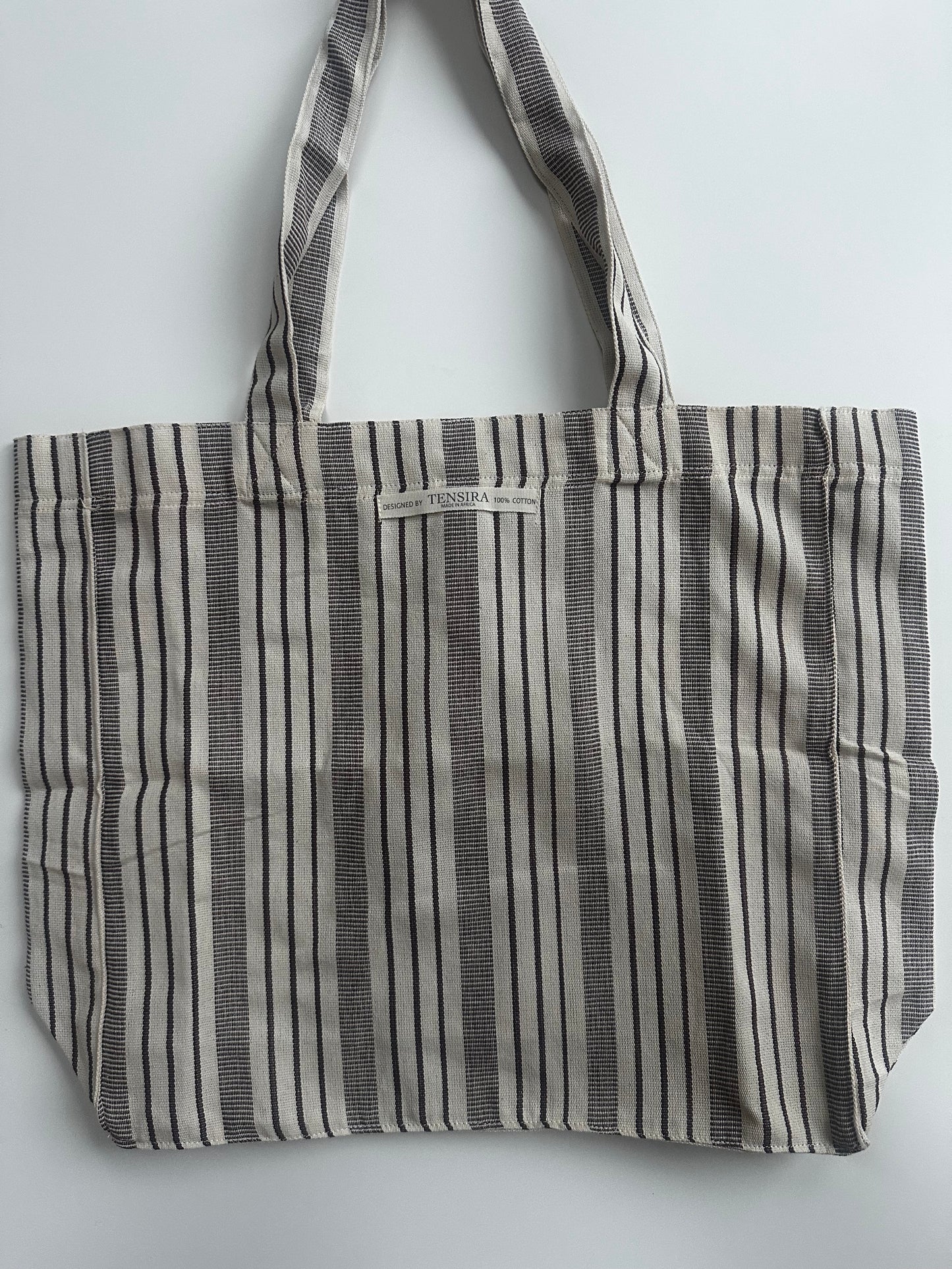 Stripe Cotton Tote by Tensira, France