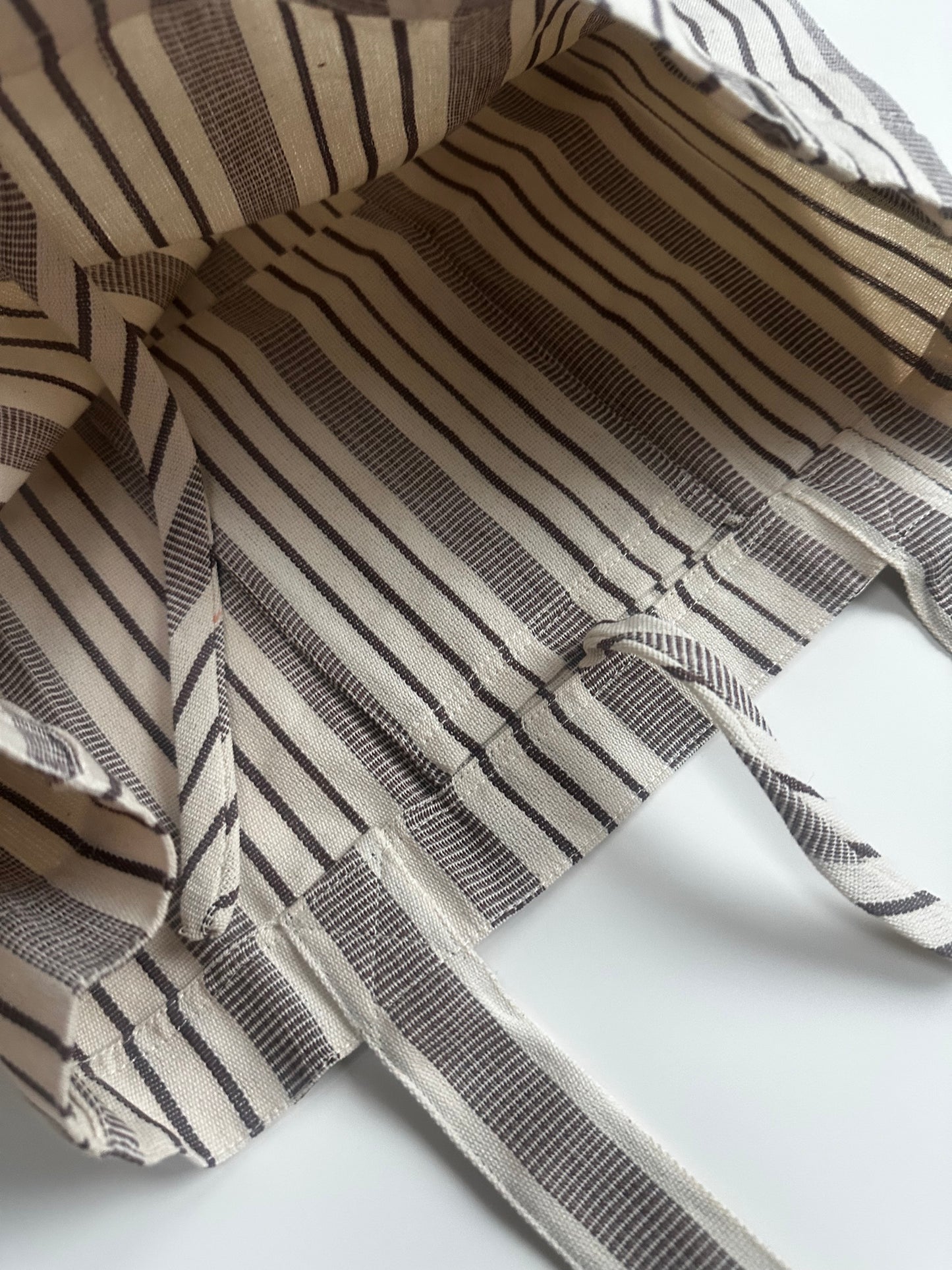 Stripe Cotton Tote by Tensira, France
