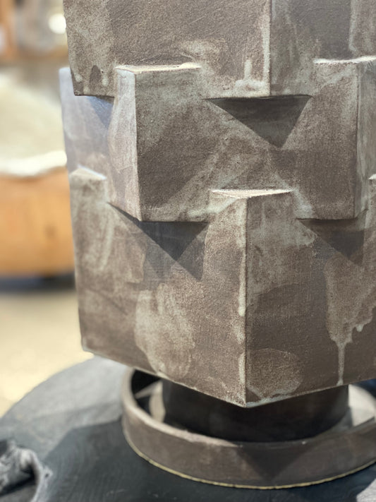 Acai Extra Large Hex Planter by legendary ceramicist, BZippy.