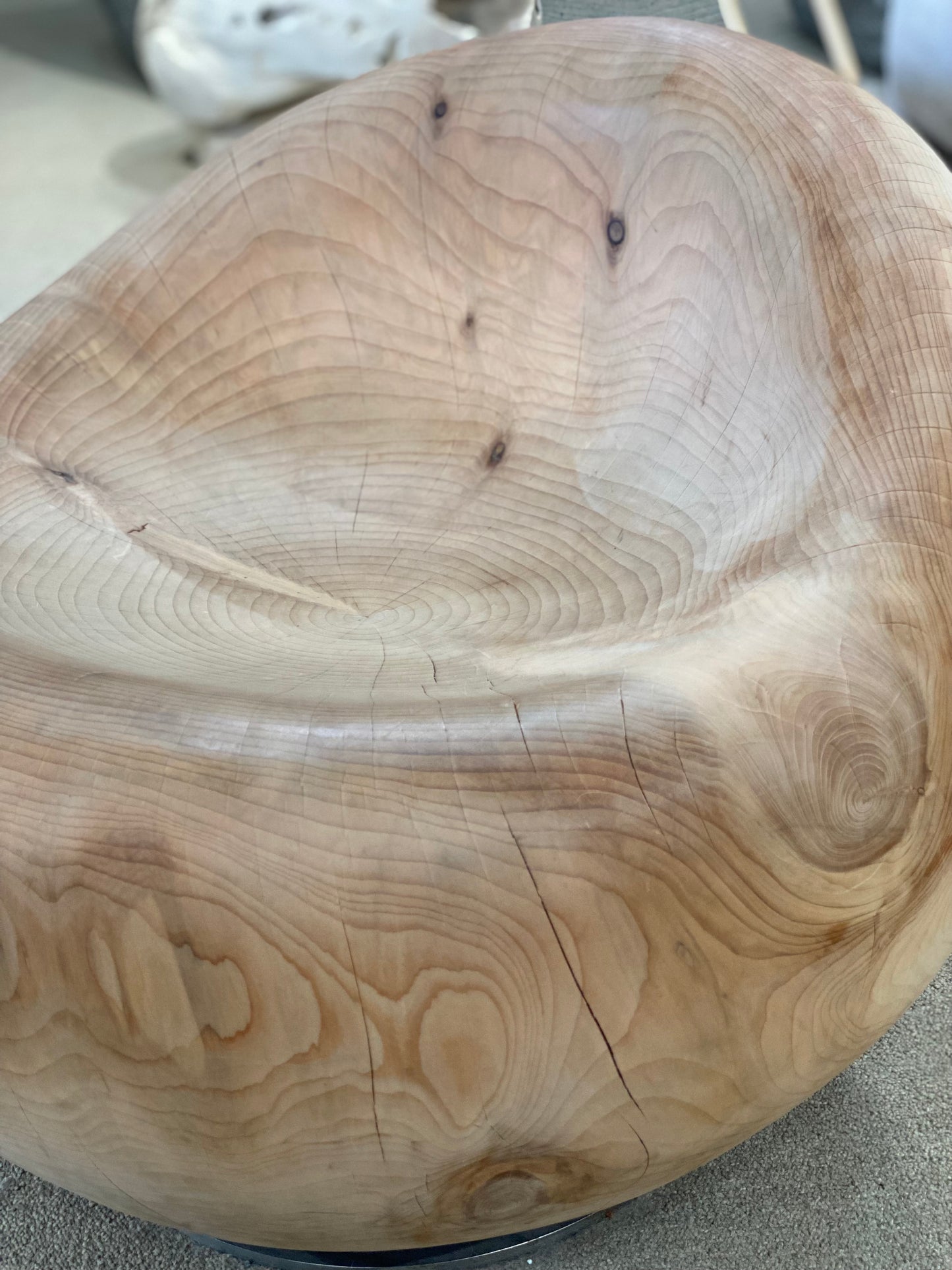 Aromatic Lenabese Cedar Chair by Terry Dwan (stationary)