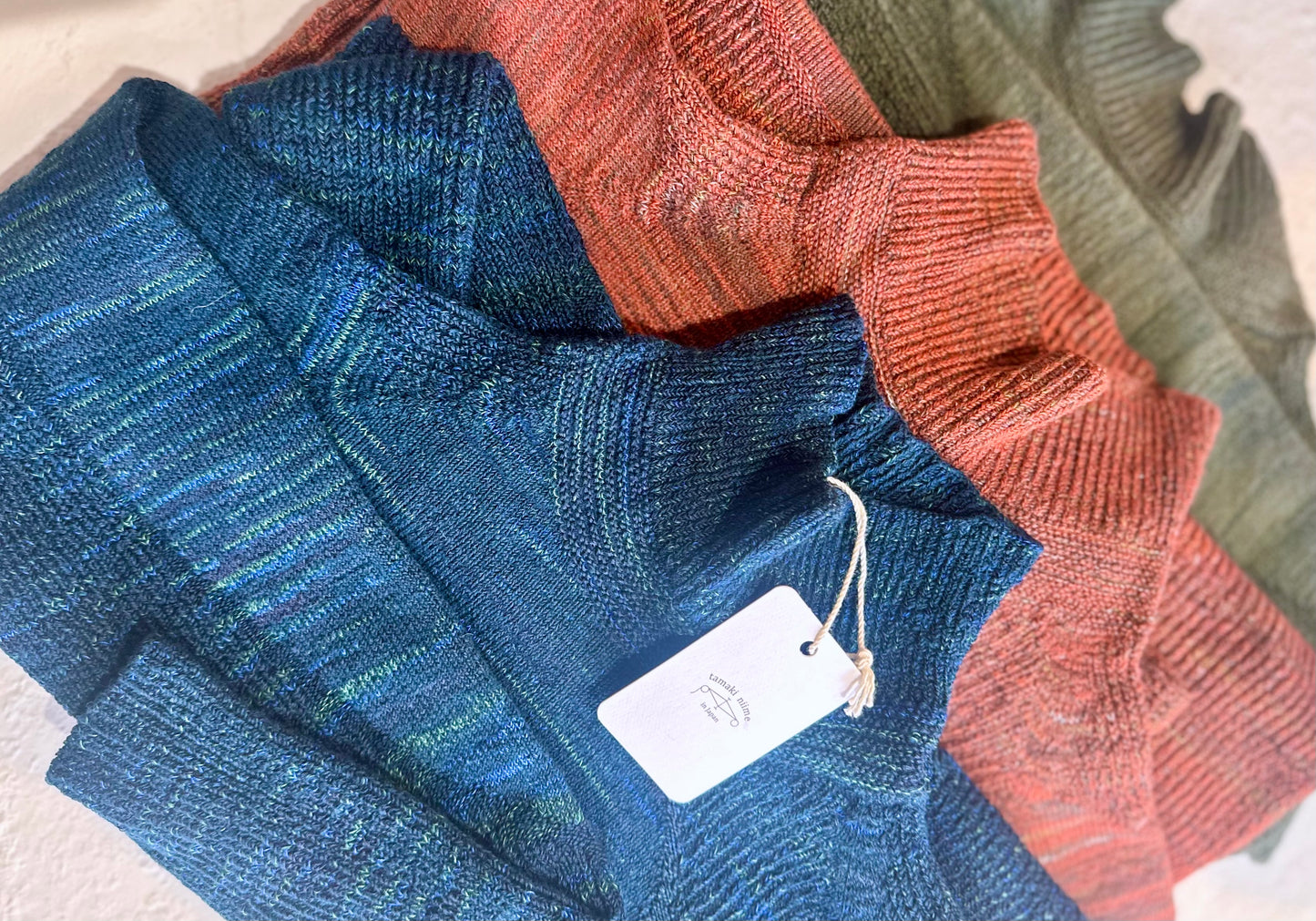 Tamaki-Niime In-Nice organic cotton sweater hand made in Japan