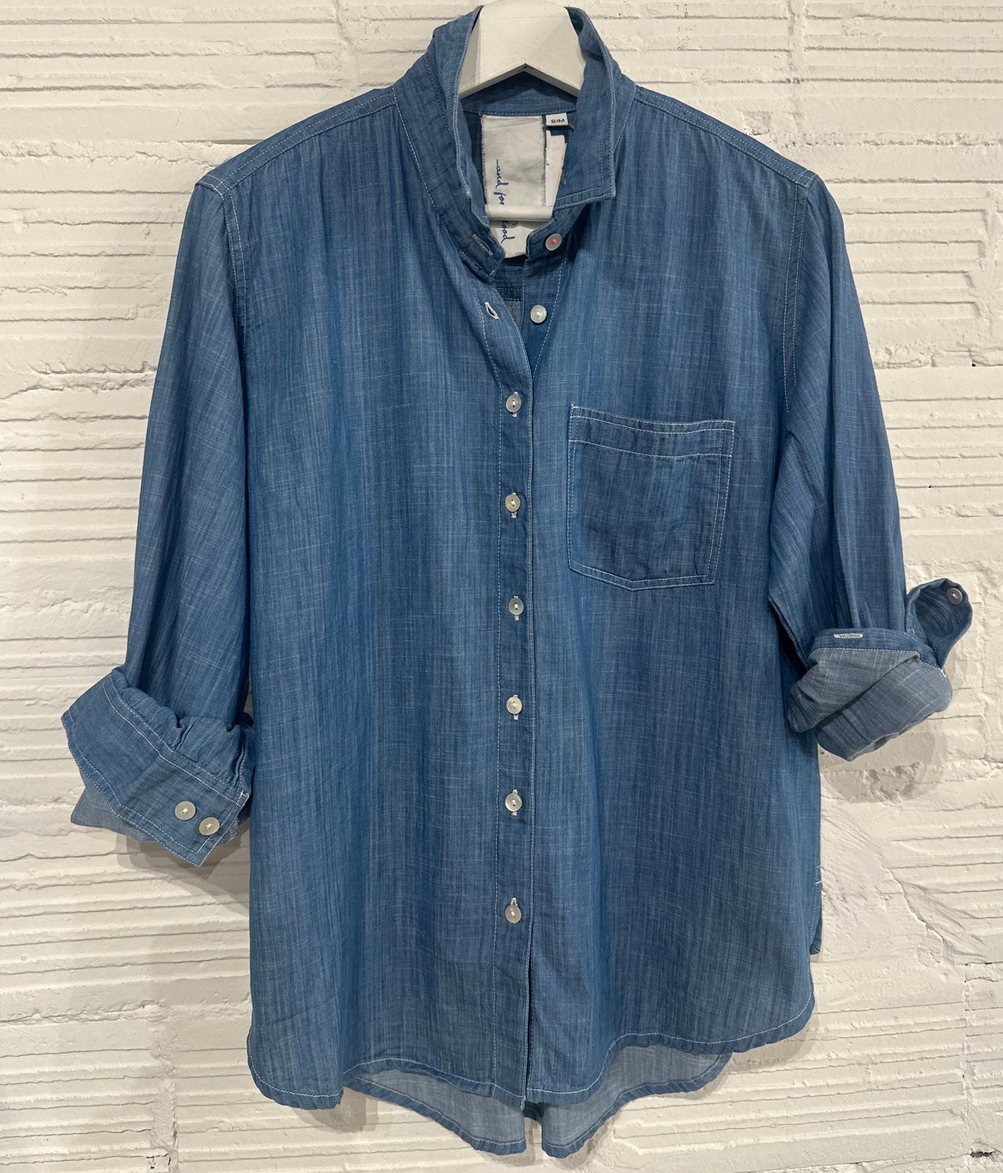 Good Boyfriend Shirt - Chambray: Chambray / XS And For Good