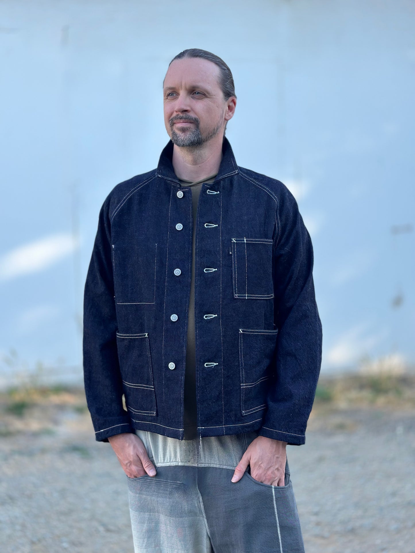 Tamaki-Niime Bespoke Denim Coverall Jacket from Japan
