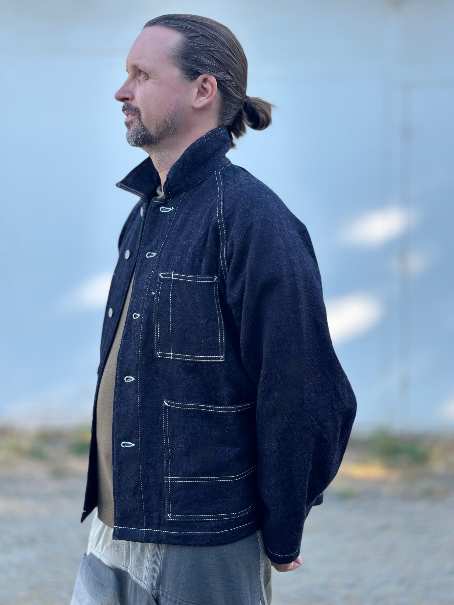 Tamaki-Niime Bespoke Denim Coverall Jacket from Japan