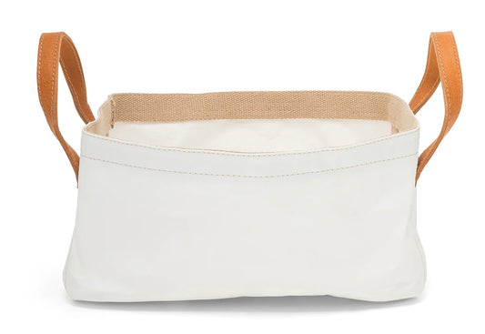 vassoio leather handle tote, large