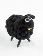 Felted Sheep - black or grey or multi