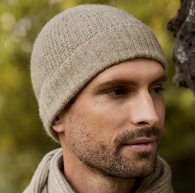 Finley Merino-Silk-BrushTail Possum Beanie.