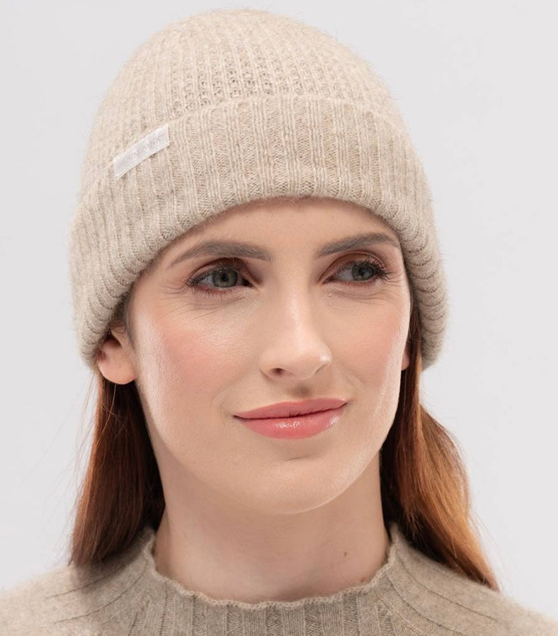 Finley Merino-Silk-BrushTail Possum Beanie.