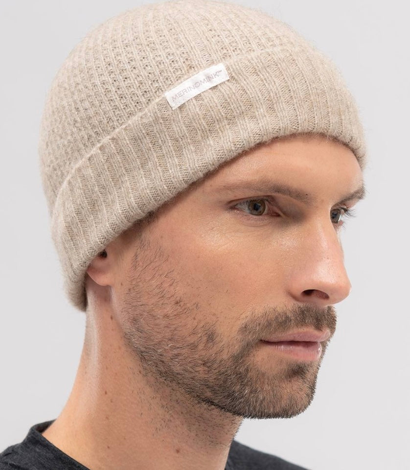 Finley Merino-Silk-BrushTail Possum Beanie.