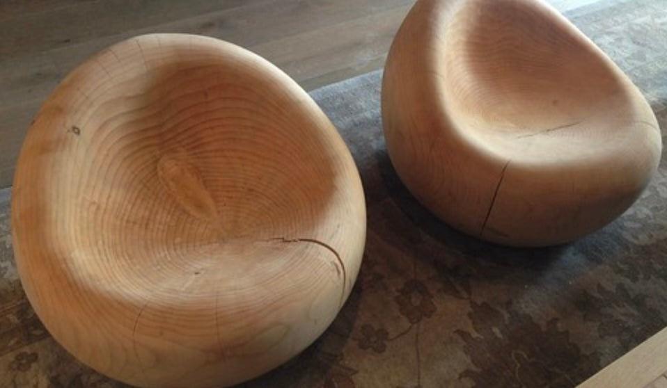 Aromatic Lenabese Cedar Chair by Terry Dwan (stationary)