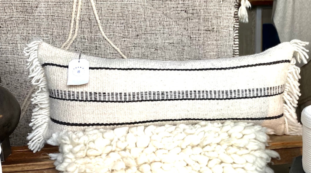 Lazzo Wool Lumbar Pillow 14''x 35''