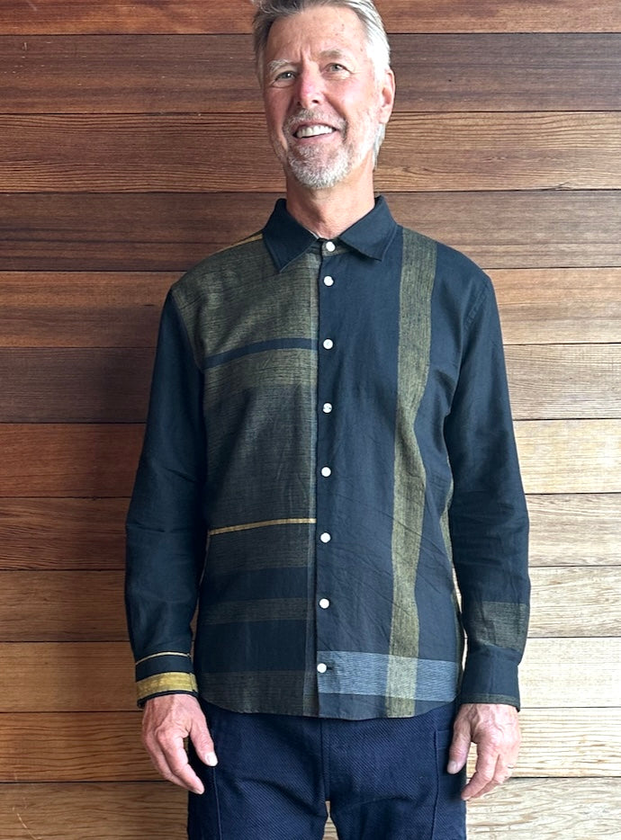 Button Down Shirt -Long Sleeve in Organic Cotton by Tamaki-Niime