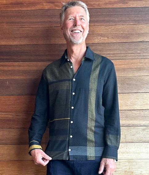 Button Down Shirt -Long Sleeve in Organic Cotton by Tamaki-Niime