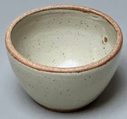 Stoneware Smudge Bowl Piker White