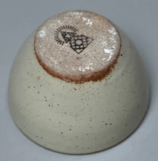 Stoneware Smudge Bowl Piker White