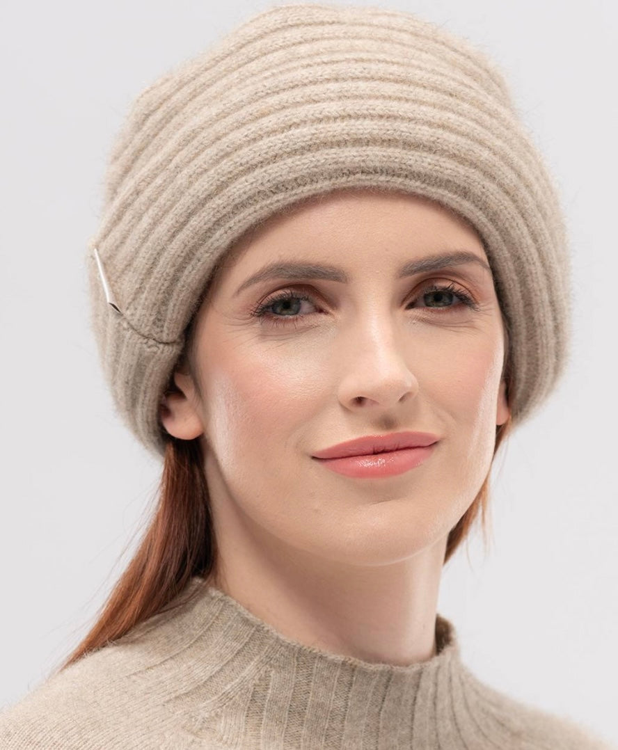 Untouched World Felted Double Ribbed Hat from New Zealand