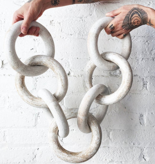 Mquan Chain 7 Stoneware Sculpture