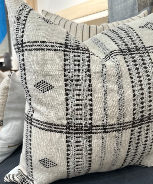 20" Ivory Indian Wool Pillow