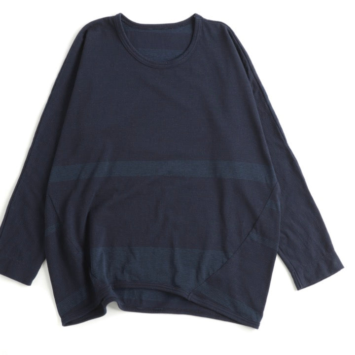 Tamaki-Niime Maru Woven Long Sleeve in Organic Cotton Knit