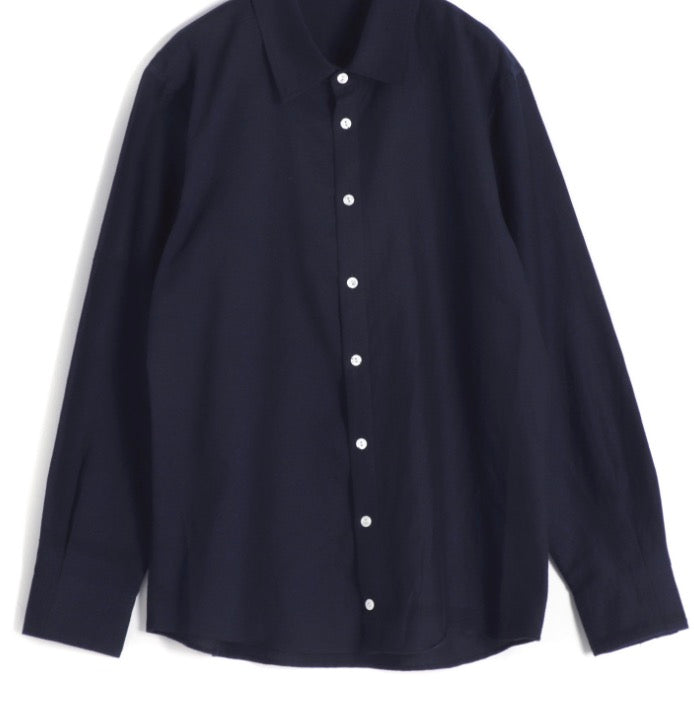 Button Down Shirt -Long Sleeve in Organic Cotton by Tamaki-Niime
