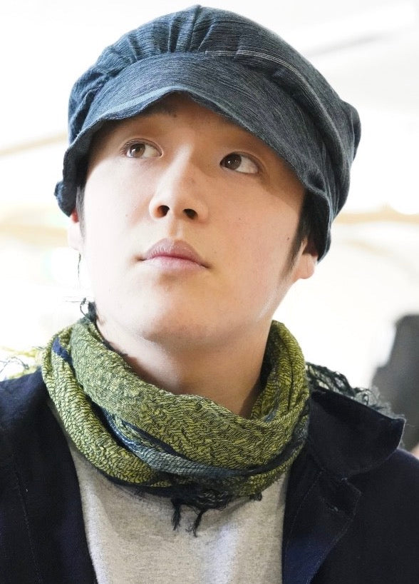 21'' x 70'' middle cotton gauze roots scarf from Japan