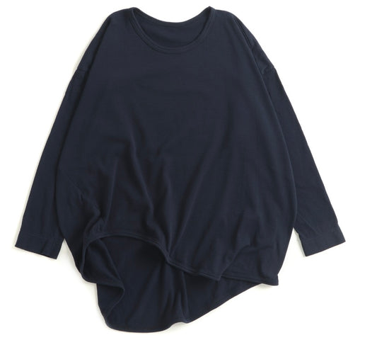 Tamaki-Niime Peron Long Sleeve Organic Cotton Knit Top