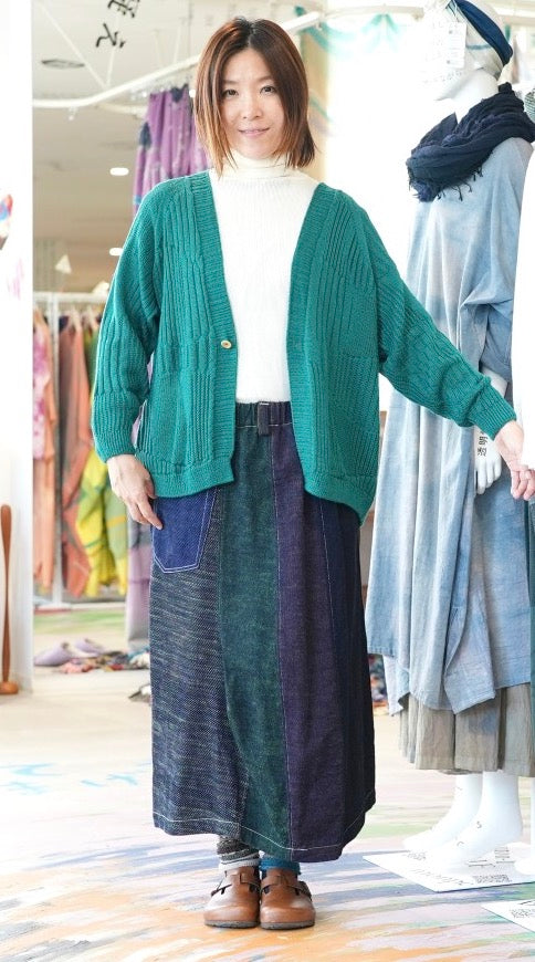 Tamaki-Niime CA Knit One Button Sweater from Japan